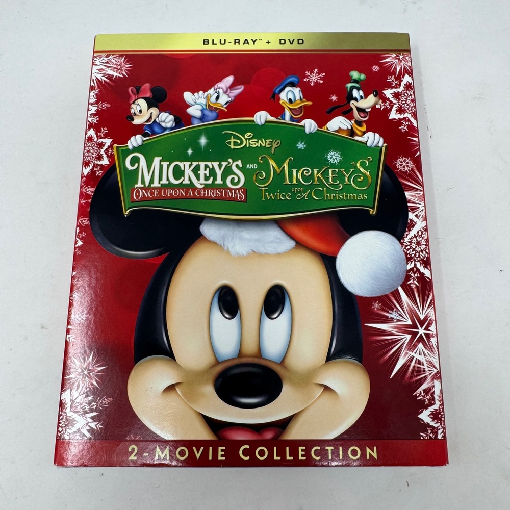 Disney Mickeys Once Upon a Christmas Twice Upon a Christmas Blu-ray DVD New Seal